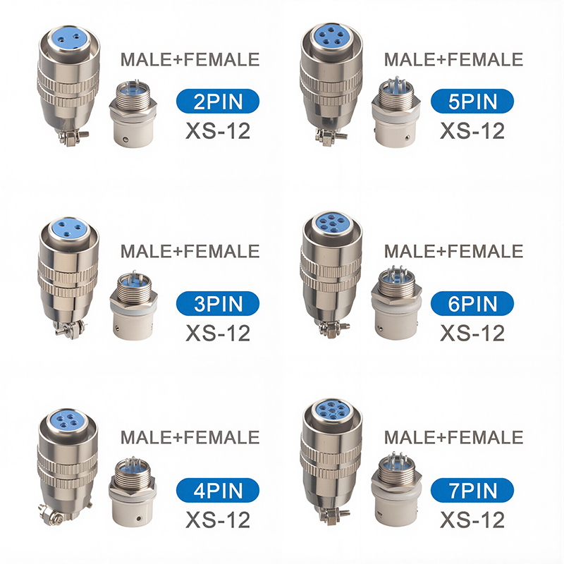 Push Fit Connector - 5/20PCS XS12 Connector 12mm Push-Pull Circular